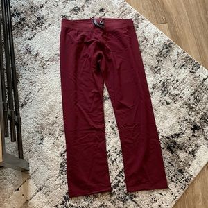 Figs Scrub Bottoms. Never worn (Burgandy)